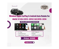 Wireless Apple CarPlay & Android Auto Module For BMW X1 E84 2013-2016