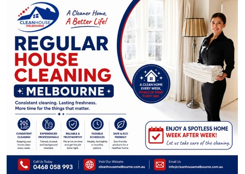 Regular House Cleaning Melbourne | Clean House Melbourne