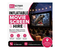 Inflatable Movie Screen Hire for Outdoor Events and Movie Nights