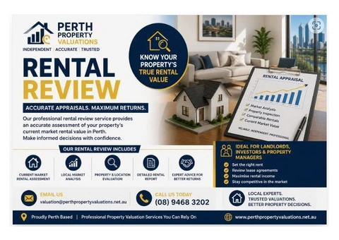 Professional Rental Review & Property Appraisal Perth