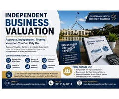 Independent Business Valuation Services in Canberra