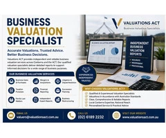 Business Valuation Specialist Services in Canberra