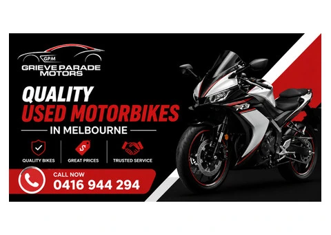 Quality Used Motorbikes in Melbourne at Affordable Prices
