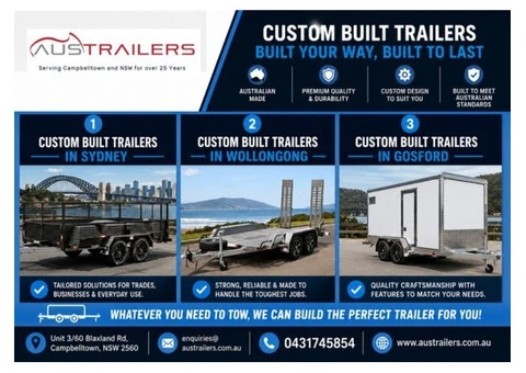 Custom Built Trailers in Gosford Built To Your Needs Fast