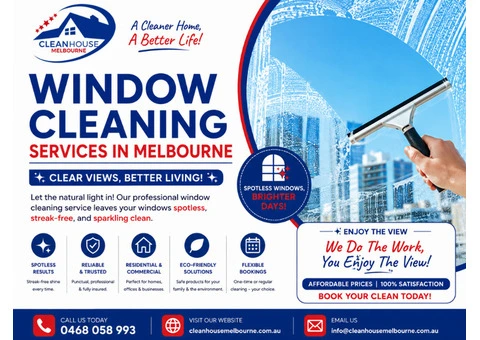 Window Cleaning Services in Melbourne | Clean House