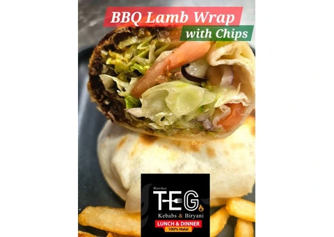 BBQ Lamb Wrap with Chips in Werribee, Melbourne