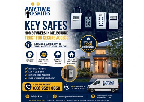 Key Safes Homeowners in Melbourne Trust for Secure Access