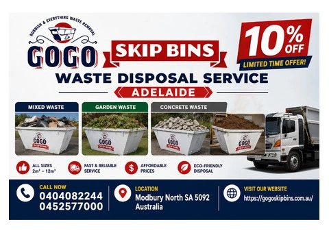 6m³ Skip Bin Sizes Adelaide | GoGo Skip Bins