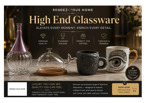 Looking for High End Glassware? Elevate Every Sip with Timeless Elegance