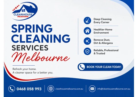 Spring Cleaning Services in Melbourne | Book Trusted Experts