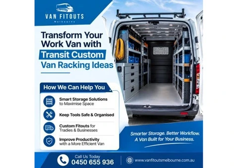 Transform Your Work Van with Transit Custom Van Racking Ideas