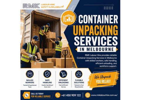 Container Unpacking Services in Melbourne