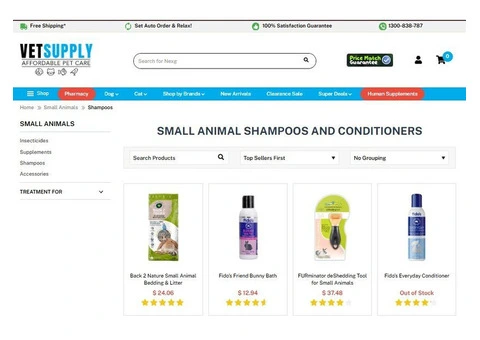 Small Animal Shampoos and Conditioners