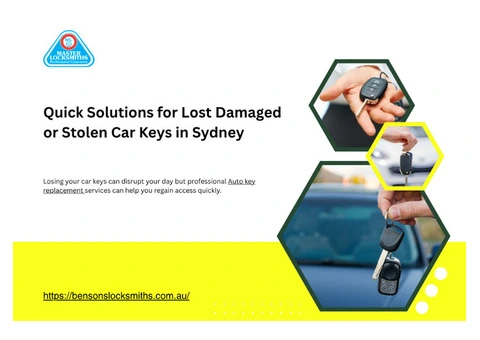 Quick Solutions for Lost Damaged or Stolen Car Keys in Sydney