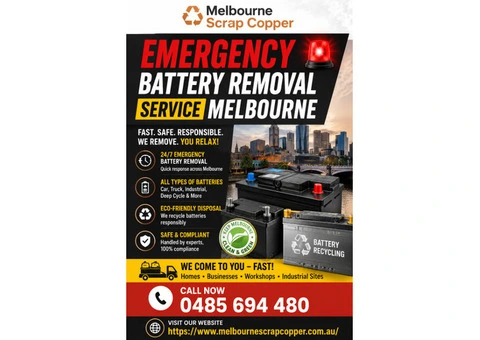Emergency Battery Removal Service Melbourne