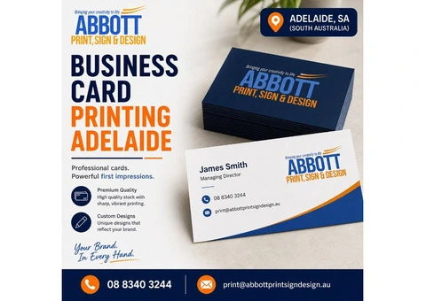 Business Card Printing – Quality Cards for Adelaide Businesses