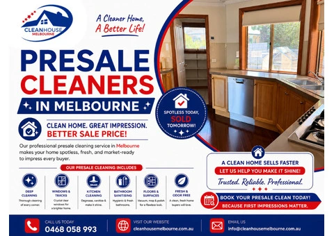 Presale Cleaners in Melbourne | Clean House Melbourne
