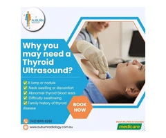 Why you may need a Thyroid Ultrasound at Auburn Radiology? (02) 8315 8292