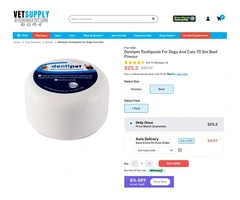 Dentipet Toothpaste For Dogs And Cats 70 Gm Chicken Flavour 1 Pack | VetSupply Australia