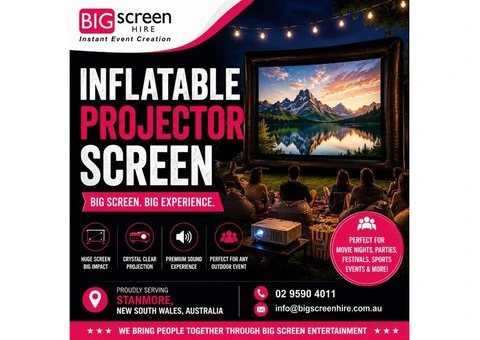Inflatable Projector Screen for Outdoor Events in Sydney