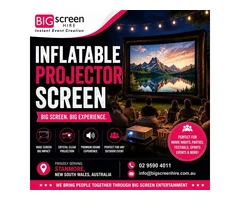 Inflatable Projector Screen for Outdoor Events in Sydney