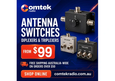 Antenna Switches, Diplexers and Triplexers for Sale