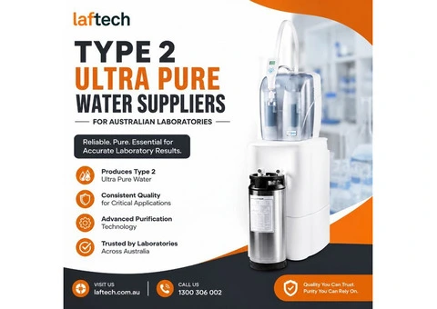 Type 2 Ultra Pure Water Suppliers for Australian Laboratories