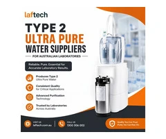 Type 2 Ultra Pure Water Suppliers for Australian Laboratories