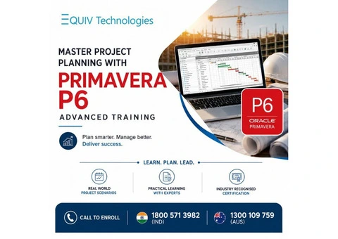 Learn Oracle Primavera P6 with Expert-Led Advanced Training