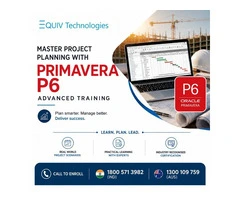 Learn Oracle Primavera P6 with Expert-Led Advanced Training