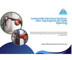 Locksmith Services Sydney for Safe Opening Solutions