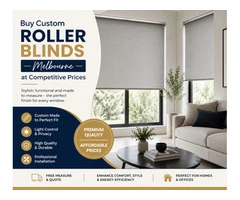 Buy Custom Roller Blinds Melbourne at Competitive Prices