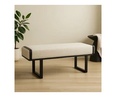 Bergamo Boucle Bench – Modern Designer Seating | LaGrace Home