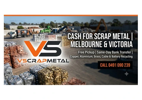 Cash for Scrap Metal Melbourne & Victoria | Free On-Site Pickup