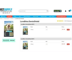 LoveBites DentaShield For Dogs | Daily Dental Health Chews | VetSupply Australia