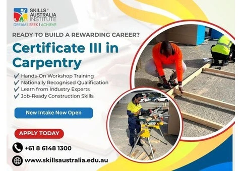 Apply Now for CPC30220 Certificate III in Carpentry