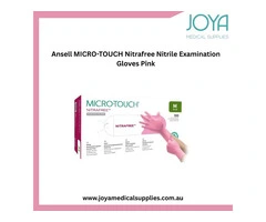 Ansell MICRO-TOUCH Nitrafree Nitrile Examination Gloves Pink - Joya Medical Supplies