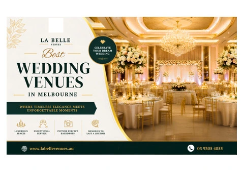 Book the Best Wedding Venues in Melbourne Today