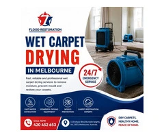 Wet Carpet Drying in Melbourne – Fast & Professional Carpet Drying