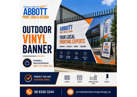 Waterproof Outdoor Vinyl Banner in Sydney for Lasting Outdoor Displays