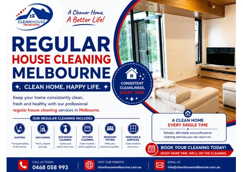 Regular House Cleaning Melbourne | Clean House Melbourne