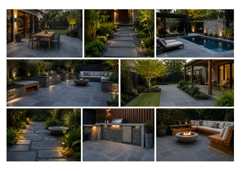 Grey Limestone to Design a Stylish Backyard Effortlessly