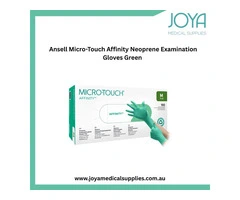 Ansell Micro-Touch Affinity Neoprene Examination Gloves Green - Joya Medical Supplies