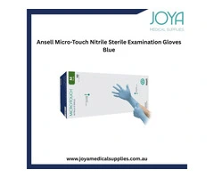Ansell Micro-Touch Nitrile Sterile Examination Gloves Blue - Joya Medical Supplies