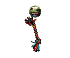 Paw Play Stretch Rope Bone 21 Cm | Dog Tug & Chew Toy | VetSupply Australia