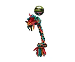 Paw Play Stretch Rope Bone 31 Cm | Durable Dog Rope Toy | VetSupply Australia