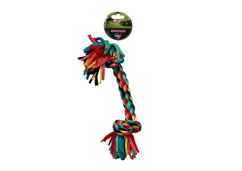 Paw Play Stretch Rope Bone 36 Cm | Interactive Dog Toy | VetSupply Australia