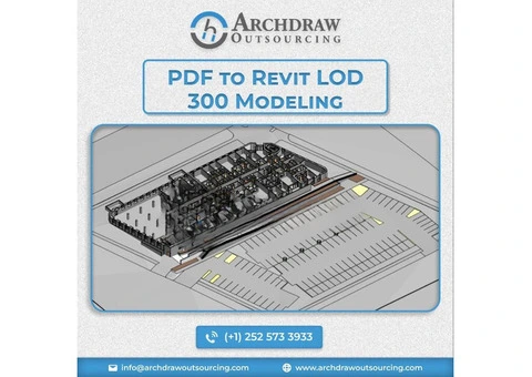 PDF to Revit LOD 300 Modeling Services | View Our Los Angeles Commercial Case Study