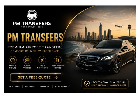 Book Private Transfers Gold Coast with Professional Chauffeur Service Today