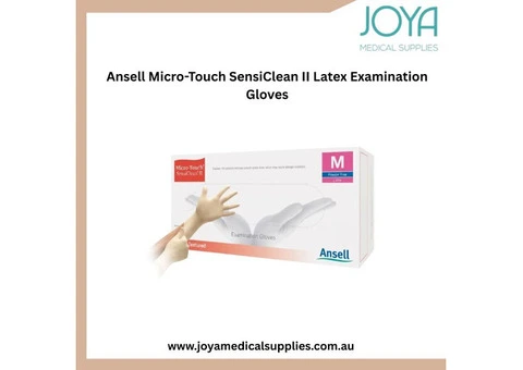 Ansell Micro-Touch SensiClean II Latex Examination Gloves - Joya Medical Supplies